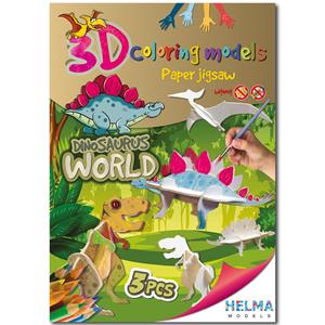 3D Coloring models - Dinosaurus World