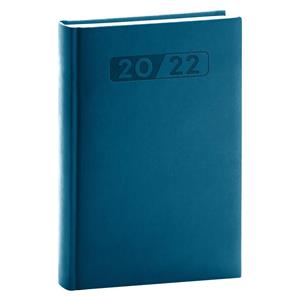 Daily Diary 2022 A5 Aprint - dark turquoise