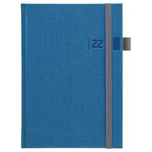 Daily diary 2022 Tweed A5 - blue