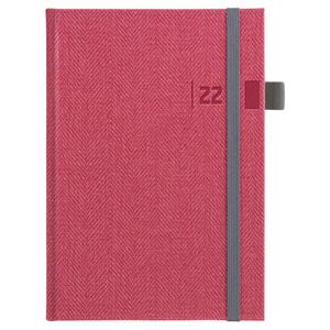 Daily diary 2022 Tweed A5 - red