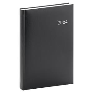 Daily Diary 2024 A5 Balacron - black