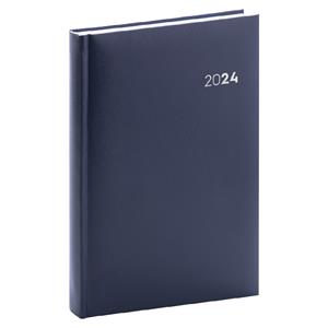 Daily Diary 2024 A5 Balacron - dark blue