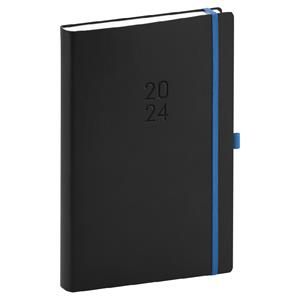 Daily Diary 2024 A5 Nox - black/blue