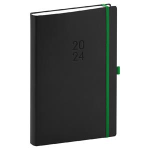 Daily Diary 2024 A5 Nox - black/green