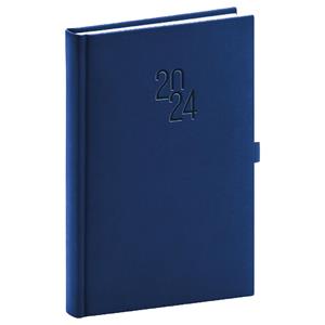 Daily Diary 2024 A5 Vivella Classic - blue