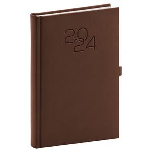 Daily Diary 2024 A5 Vivella Classic - brown