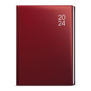 Daily Diary 2024 David Balacron A5 - Burgundy