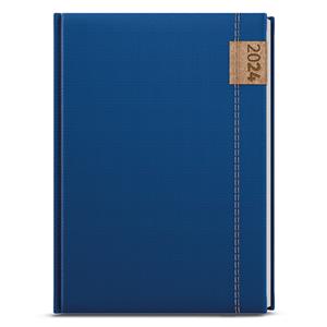 Daily Diary 2024 David Denim A5 - Blue