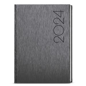 Daily Diary 2024 David ForMen A5 - Grey