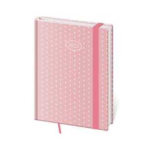 Daily diary B6 2023 Vario with rubber band - Dots