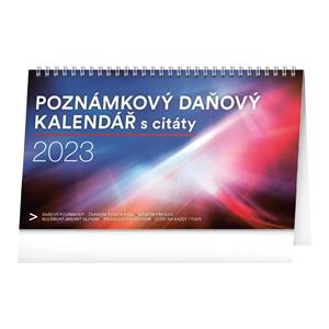 Desk Calendar 2023 Planner with taxes and quotes