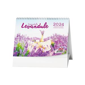 Desk Calendar 2024 Lavender