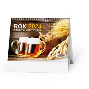 Desk Calendar 2024 Year 2024 with Czech microbreweries