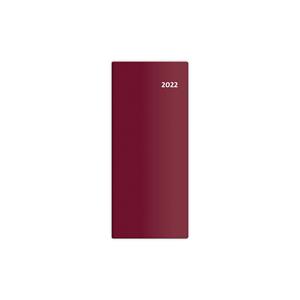 Diary 2022 pocket - Torino monthly - bordeaux red