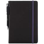 Diary AMOS daily A5 2024 Polish - black/blue rubber band