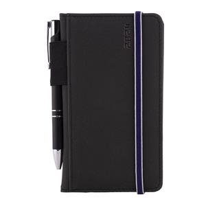 Diary AMOS weekly pocket 2024 Czech - black/blue rubber band