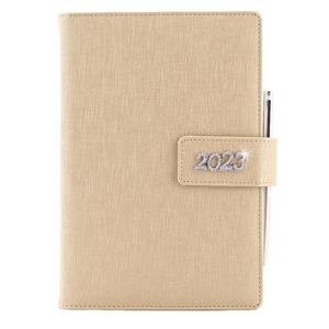 Diary BRILIANT daily A5 2023 Polish - gold