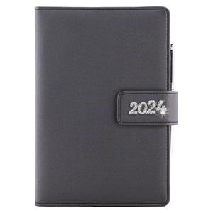 Diary BRILIANT daily A5 2024 Polish - black