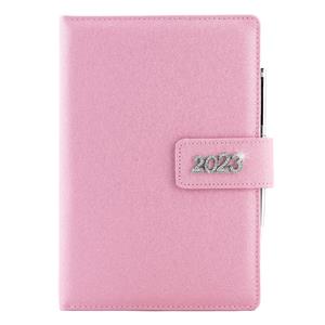 Diary BRILIANT daily B6 2023 - light pink