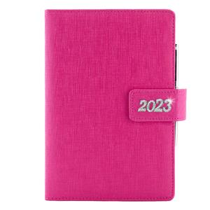 Diary BRILIANT daily B6 2023 - pink