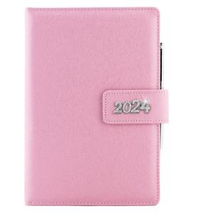 Diary BRILIANT weekly B6 2024 - light pink