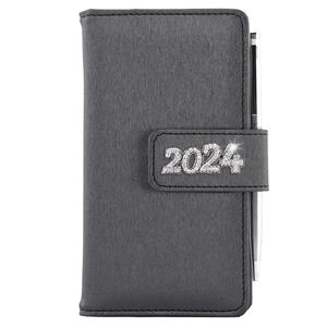 Diary BRILIANT weekly pocket 2024 Polish - black