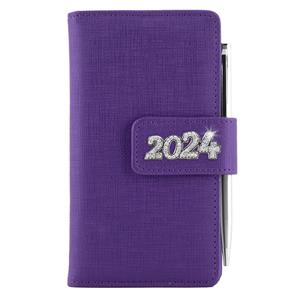 Diary BRILIANT weekly pocket 2024 Polish - violet