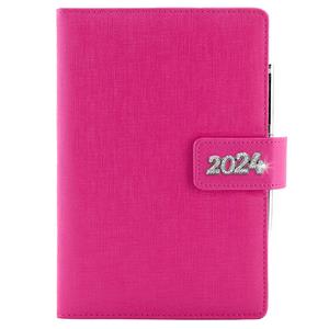 Diary BRILIANT weekly special A5 2024 - pink