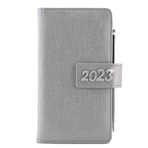 Diary BRILLIANT weekly pocket 2023 Slovak - silver