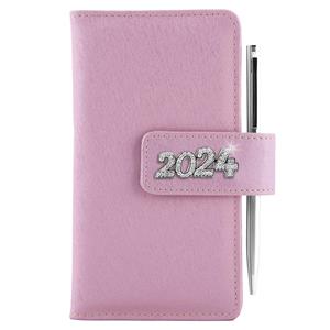 Diary BRILLIANT weekly pocket 2024 Czech - light pink