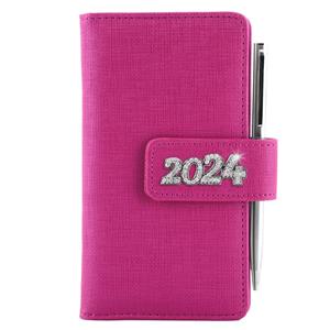 Diary BRILLIANT weekly pocket 2024 Czech - pink