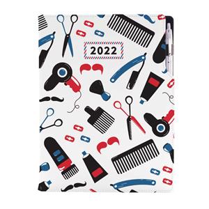 Diary DESIGN daily A4 2022 - Barber