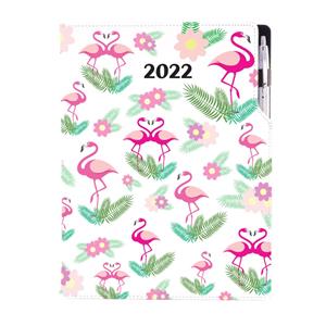 Diary DESIGN daily A4 2022 - Flamingo