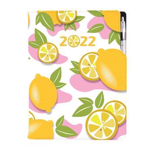 Diary DESIGN daily A4 2022 PL - Lemon