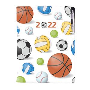 Diary DESIGN daily A4 2022 - Sport