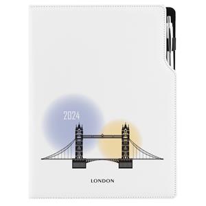 Diary DESIGN daily A4 2024 - London