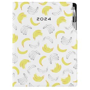 Diary DESIGN daily A4 2024 PL - Banana