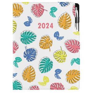 Diary DESIGN daily A4 2024 PL - Leaves