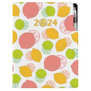 Diary DESIGN daily A4 2024 PL - Lemon