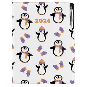 Diary DESIGN daily A4 2024 PL - Penguin