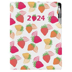 Diary DESIGN daily A4 2024 PL - Strawberry