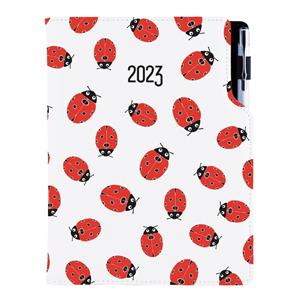 Diary DESIGN daily A5 2023 CZ - Ladybug