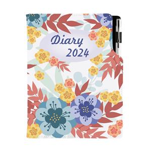 Diary DESIGN daily A5 2024 SK - Autumn flowers