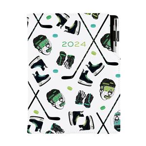 Diary DESIGN daily A5 2024 SK - Hockey