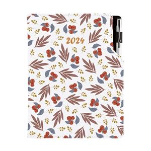 Diary DESIGN daily A5 2024 SK - Rowan berry