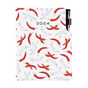 Diary DESIGN daily B6 2024 - Chilli