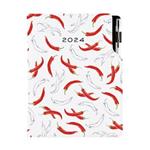 Diary DESIGN daily B6 2024 - Chilli