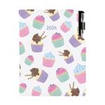 Diary DESIGN daily B6 2024 - Cupcake