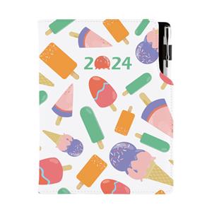 Diary DESIGN daily B6 2024 - Ice lollies