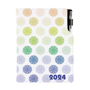 Diary DESIGN daily B6 2024 - Mandala color